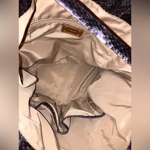Nine West Purple Snakeskin Shoulder Bag Great Condition - Picture 3 of 8